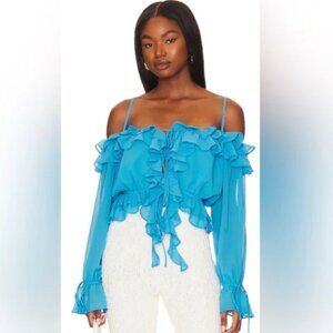 MORE TO COME Amber Ruffle Top